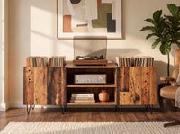 Console Sonolya Sillon 121 en situation avec platine et vinyles