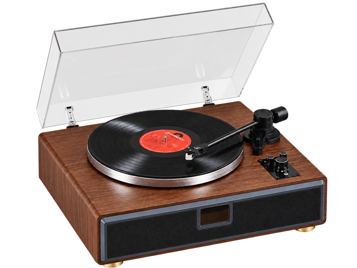 Platine vinyle Bluetooth Héritage avec traitement du signal par tubes, vue 1