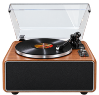 Platine vinyle Studio, vue de face, façade acoustique et quatre haut-parleurs